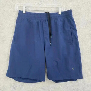 Zyia Men's Activewear Blue Shorts L Elastic Waist 14CT